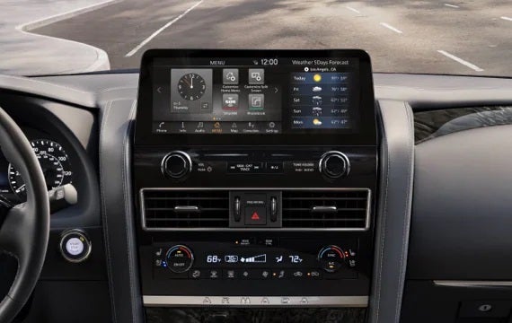 2023 Nissan Armada touchscreen and front console | Dutch Miller Nissan Of Bristol in Bristol TN