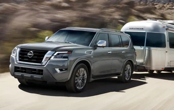 2023 Nissan Armada towing an airstream | Dutch Miller Nissan Of Bristol in Bristol TN